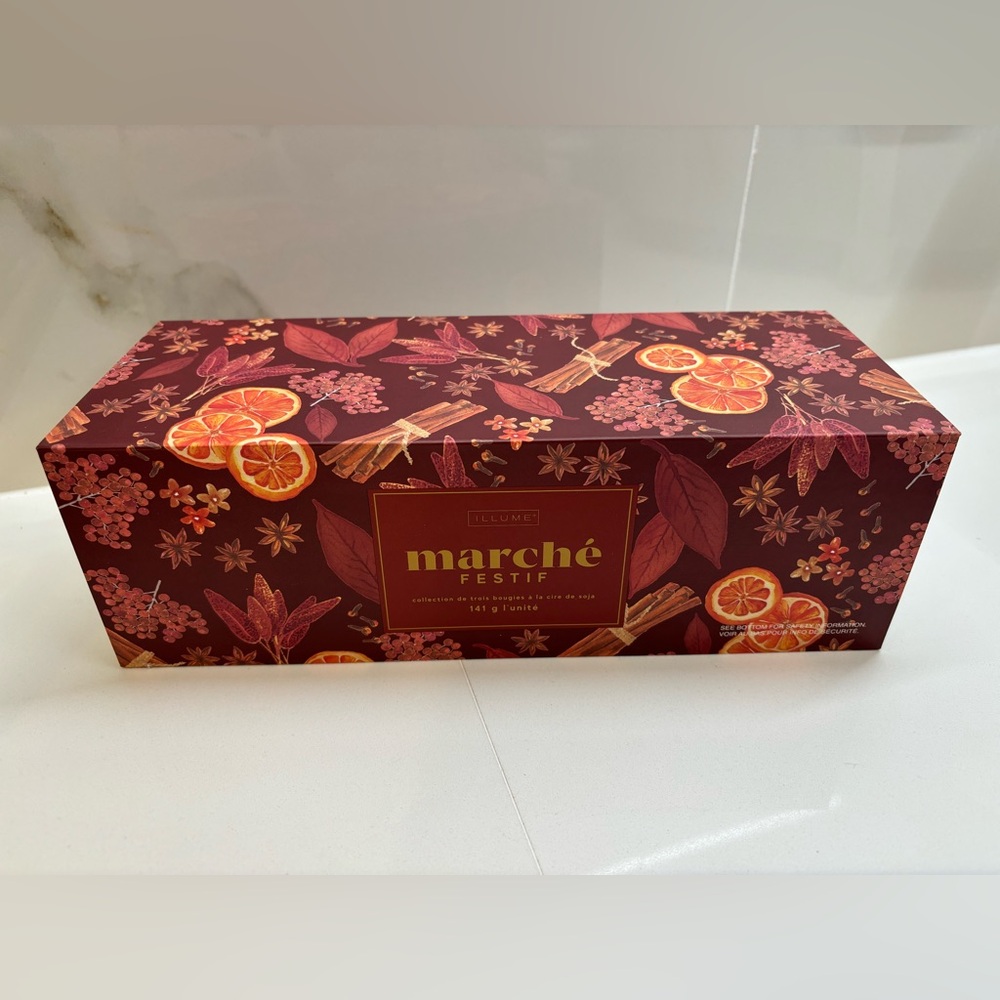 ILLUME | Festive Market HOLIDAY CANDLE SET New in Box